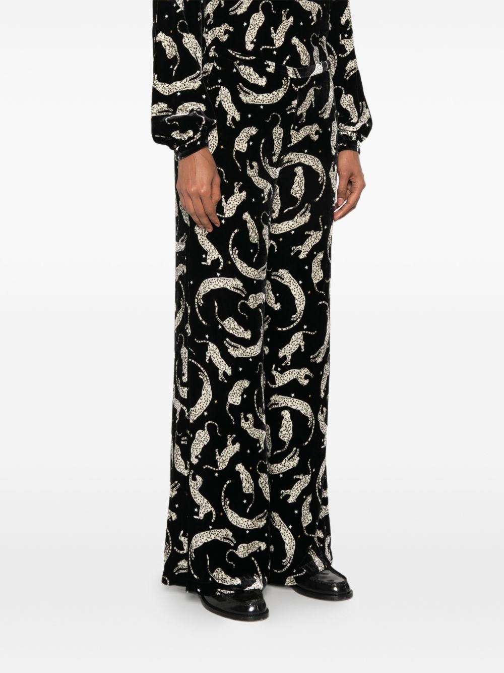 Forte Forte Women Pritned Velvet Trousers