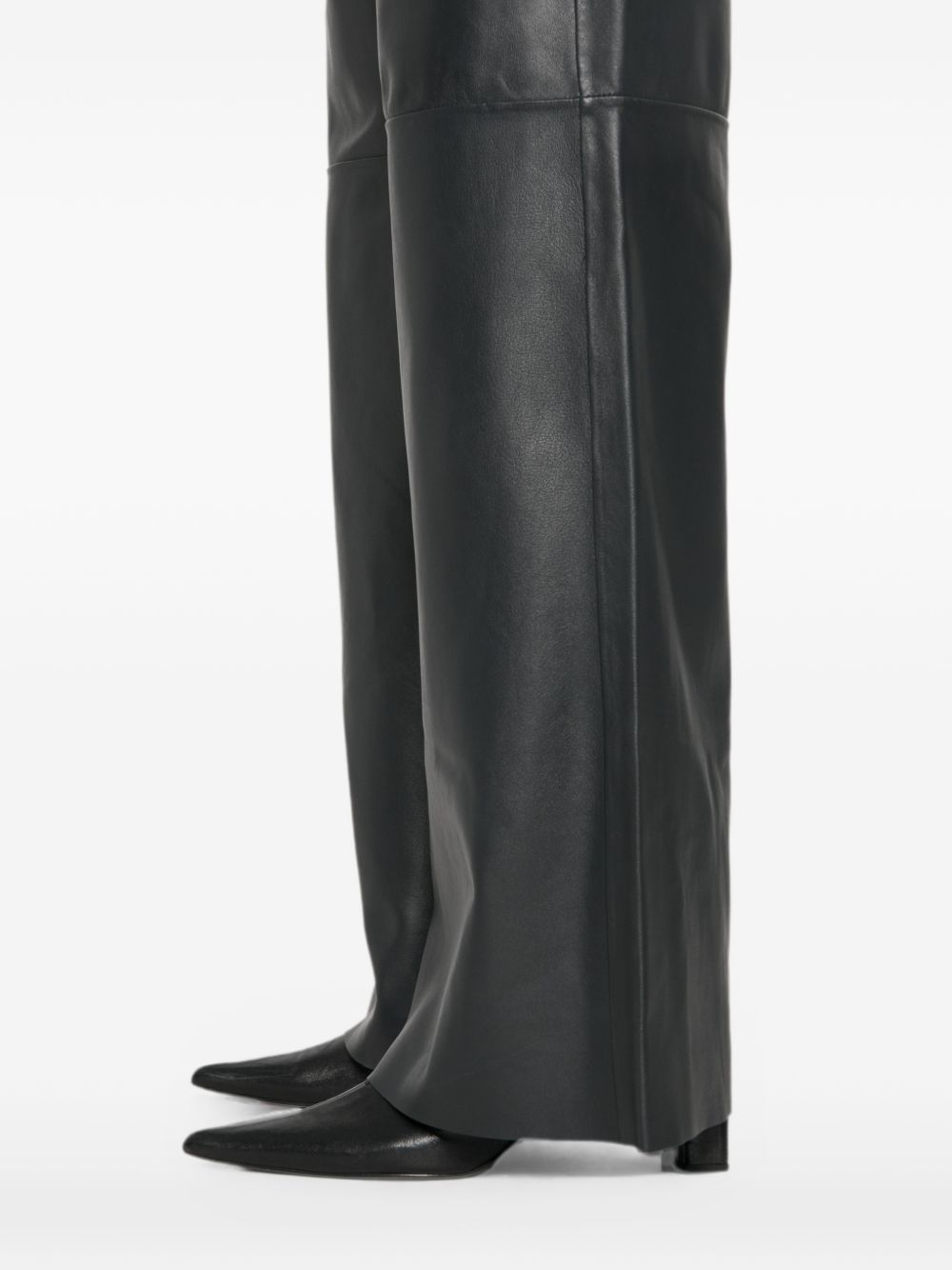 Forte Forte Women Leather High-Waisted Trousers