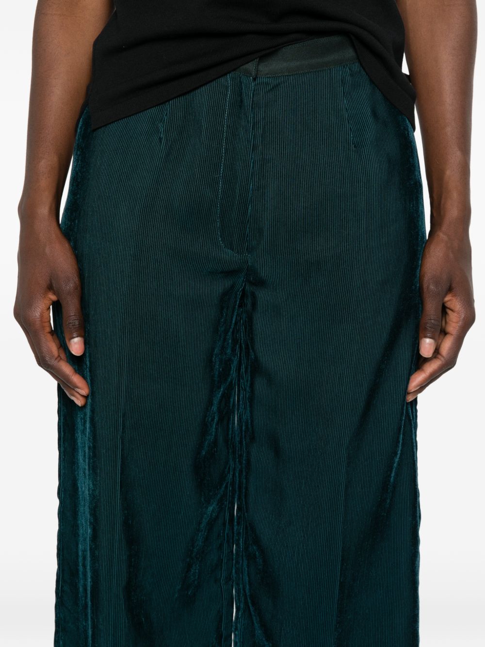 Forte Forte Women Velvet High-Waisted Trousers