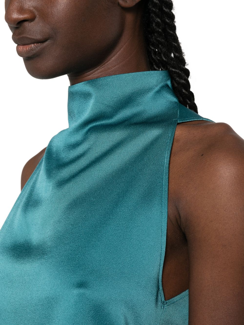 Forte Forte Women Satin Turtle-Neck Top