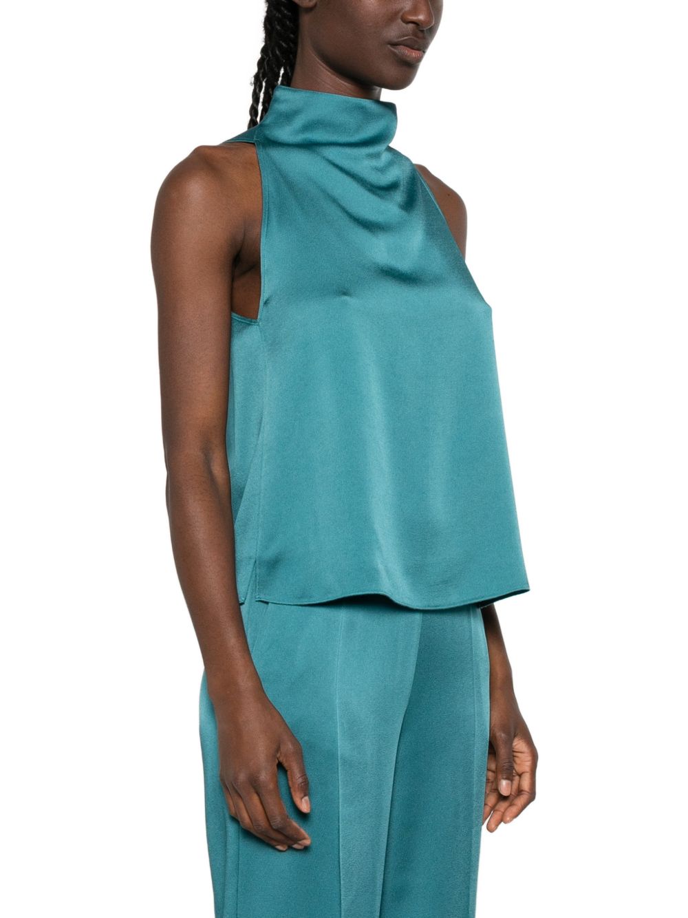 Forte Forte Women Satin Turtle-Neck Top