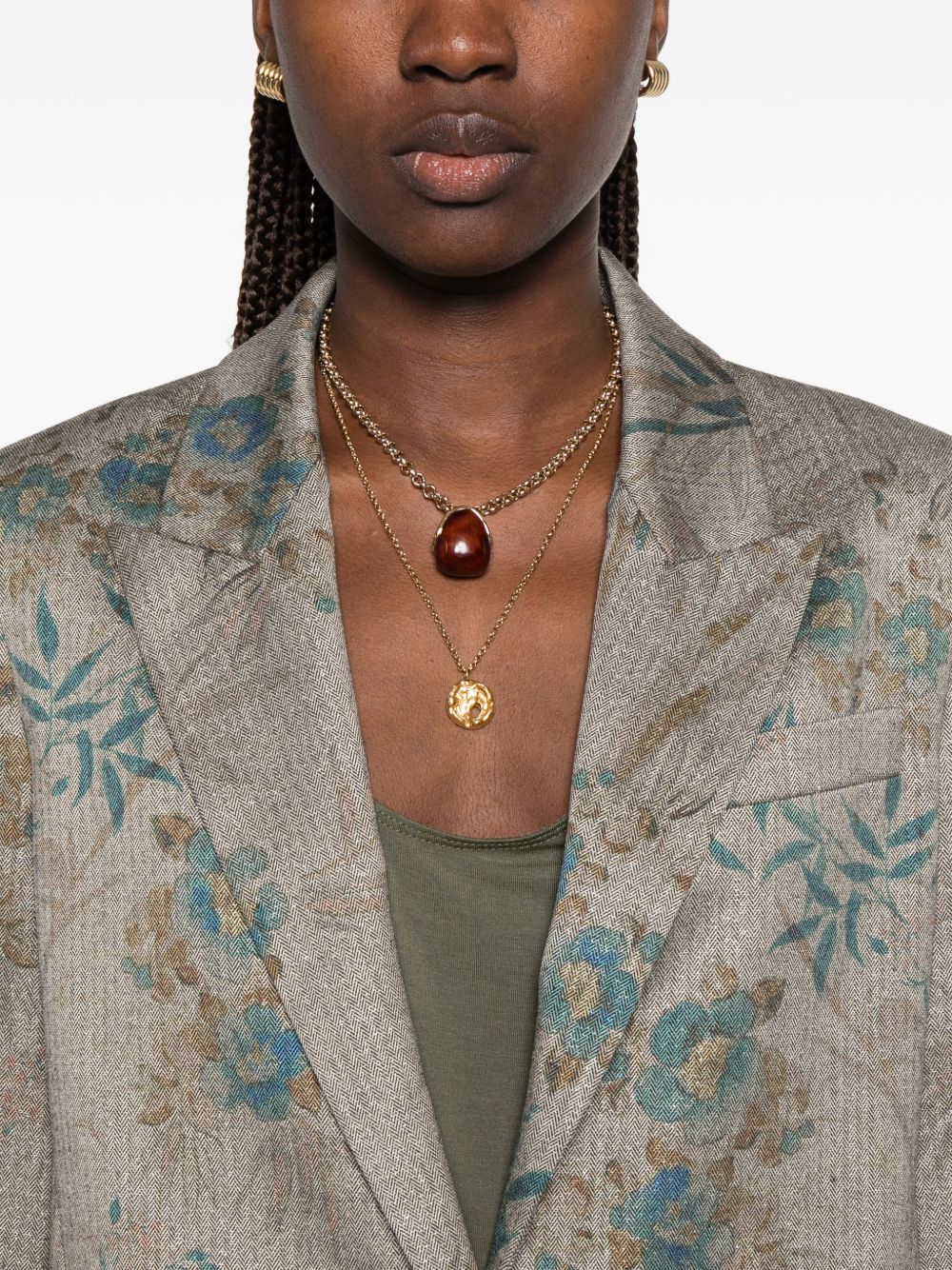 Forte Forte Women Printed Single-Breasted Jacket