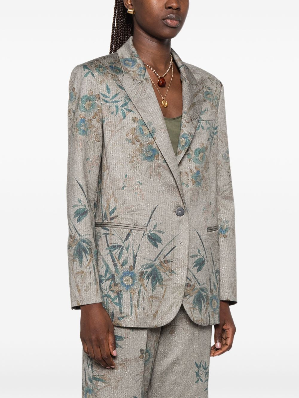Forte Forte Women Printed Single-Breasted Jacket
