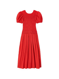 Ganni Women Organic Cotton Midi Dress
