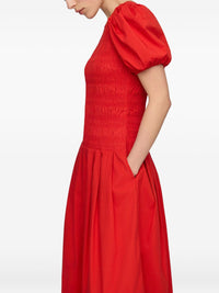 Ganni Women Organic Cotton Midi Dress