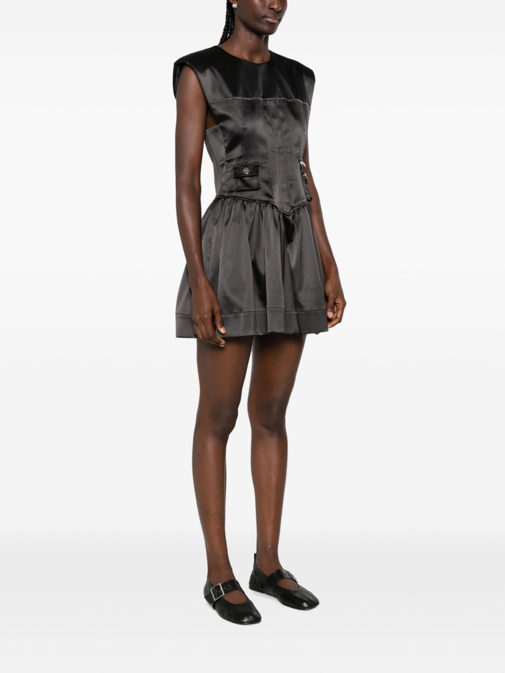Ganni Women Corset Mini Dress