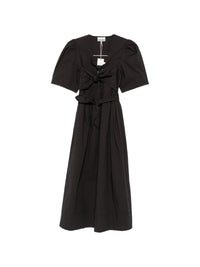 Ganni Women Organic Cotton Midi Dress