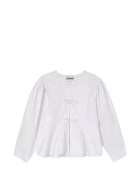 Ganni Women Organic Cotton Blouse