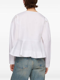 Ganni Women Organic Cotton Blouse