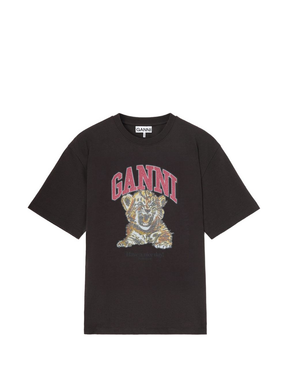 GANNI Ganni Women Printed Cotton T-Shirt