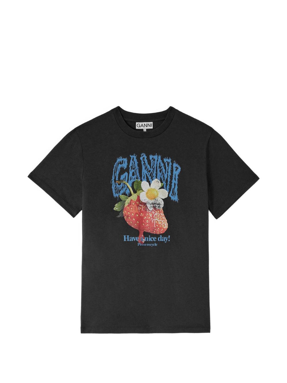 GANNI Ganni Women Printed Cotton T-Shirt