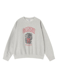 Ganni Women Margot Kitty Organic Cotton Sweatshirt
