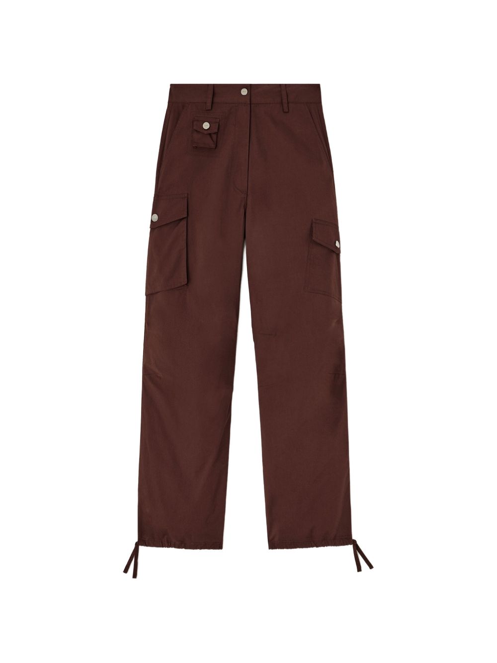 Ganni Women Organic Cotton Cargo Trousers