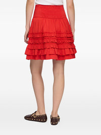 Ganni Women Organic Cotton Mini Skirt