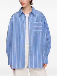 GANNI Ganni Women Striped Organic Cotton Shirt