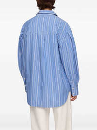 GANNI Ganni Women Striped Organic Cotton Shirt