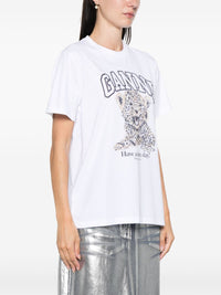 GANNI Ganni Women Printed Cotton T-Shirt