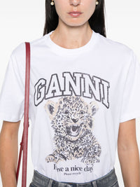 GANNI Ganni Women Printed Cotton T-Shirt