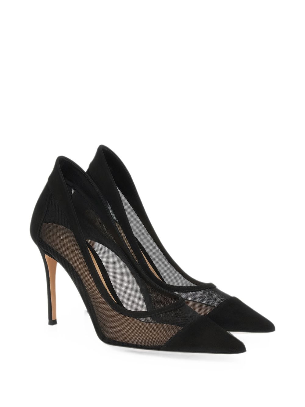 Gianvito Rossi Women Suede And Mesh Pumps