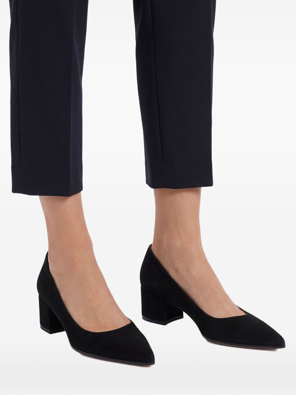 Gianvito Rossi Women Piper Suede Leather Pumps