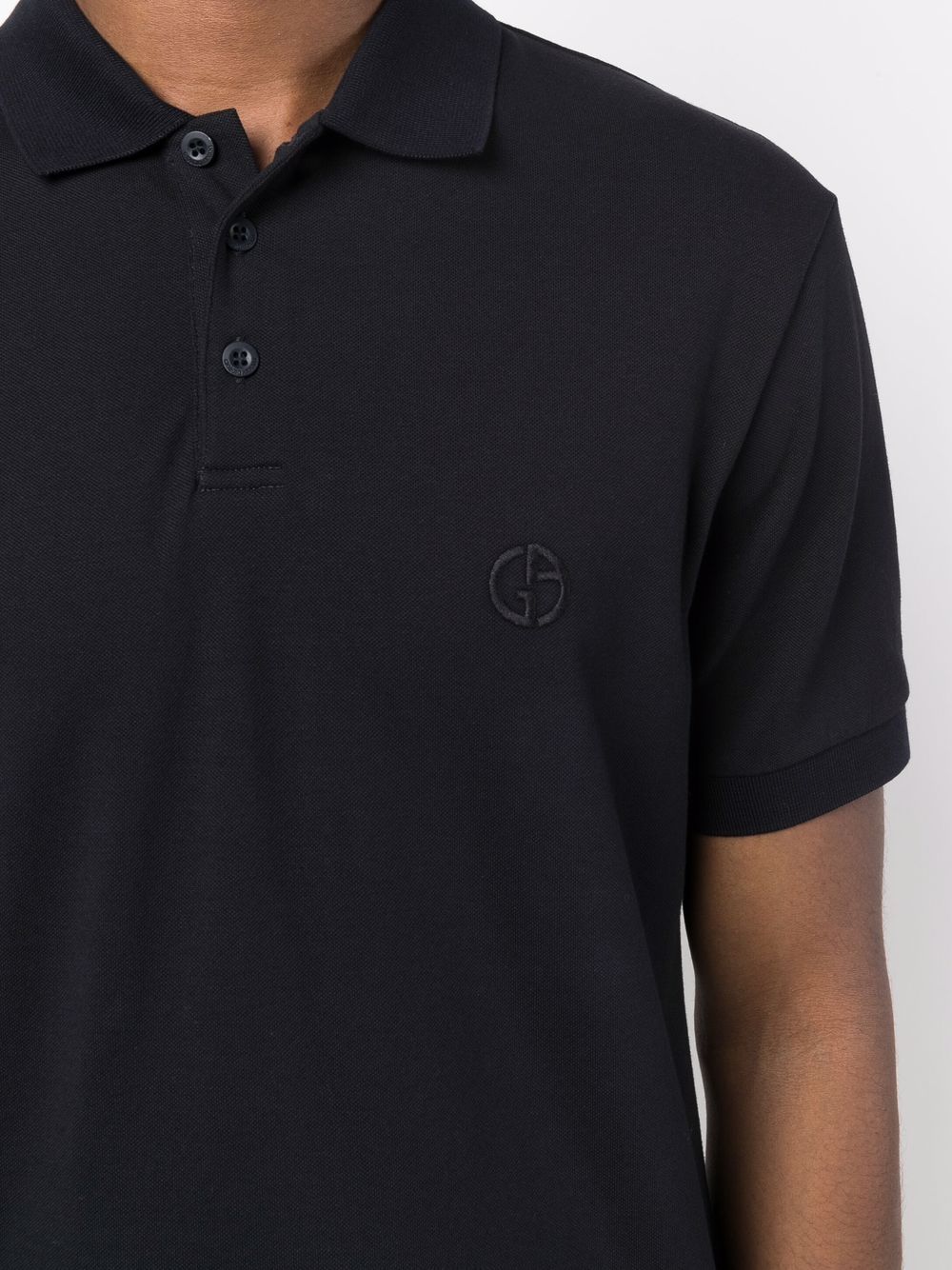 Giorgio Armani Men Logo Cotton Polo Shirt