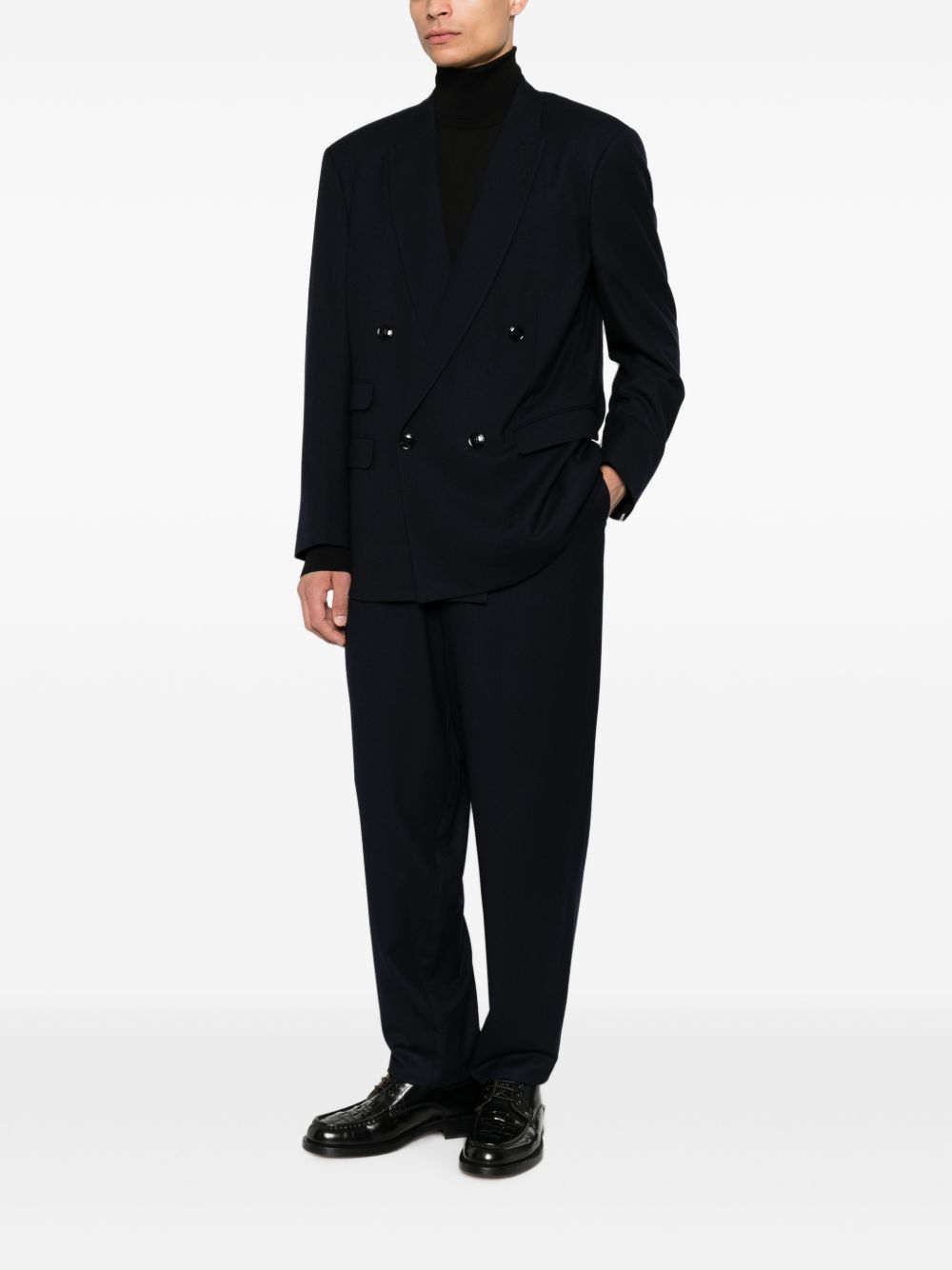 Giorgio Armani Men Wool Double-Breasted Suit