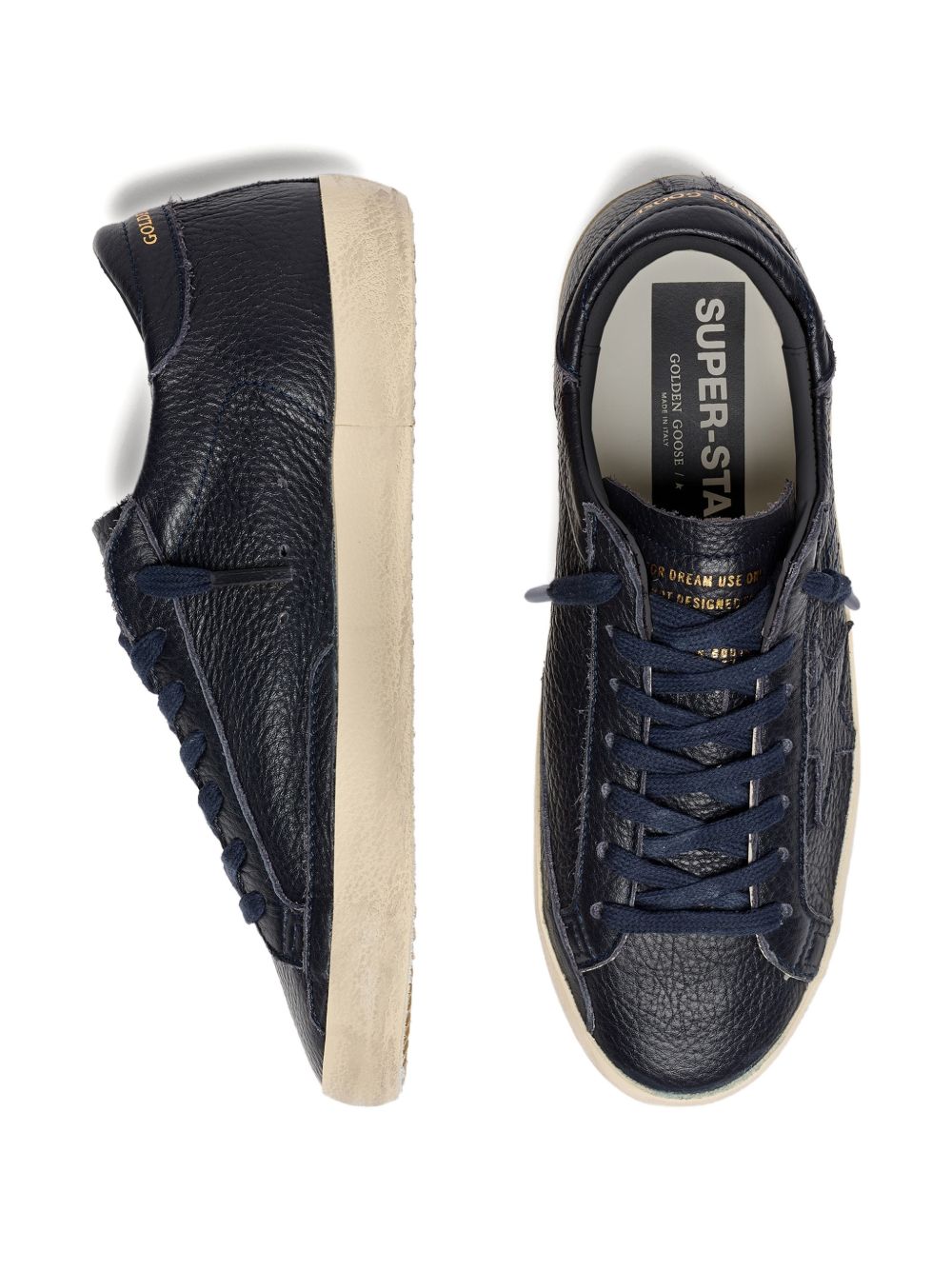 Golden Goose Men Super-Star Leather Sneakers
