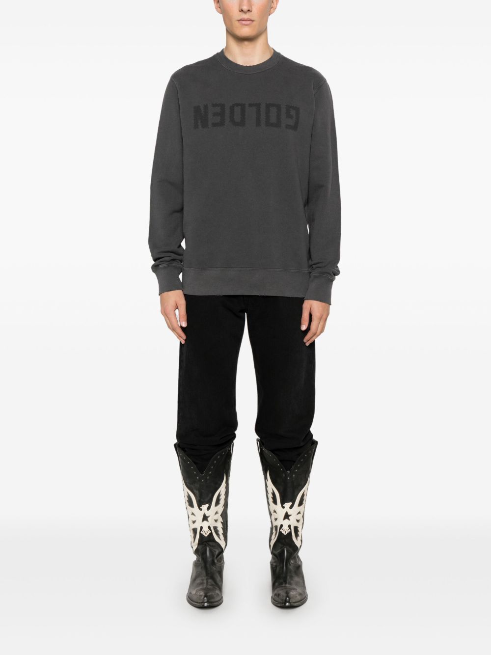 GOLDEN GOOSE Golden Goose Men Logo Cotton Sweatshirt