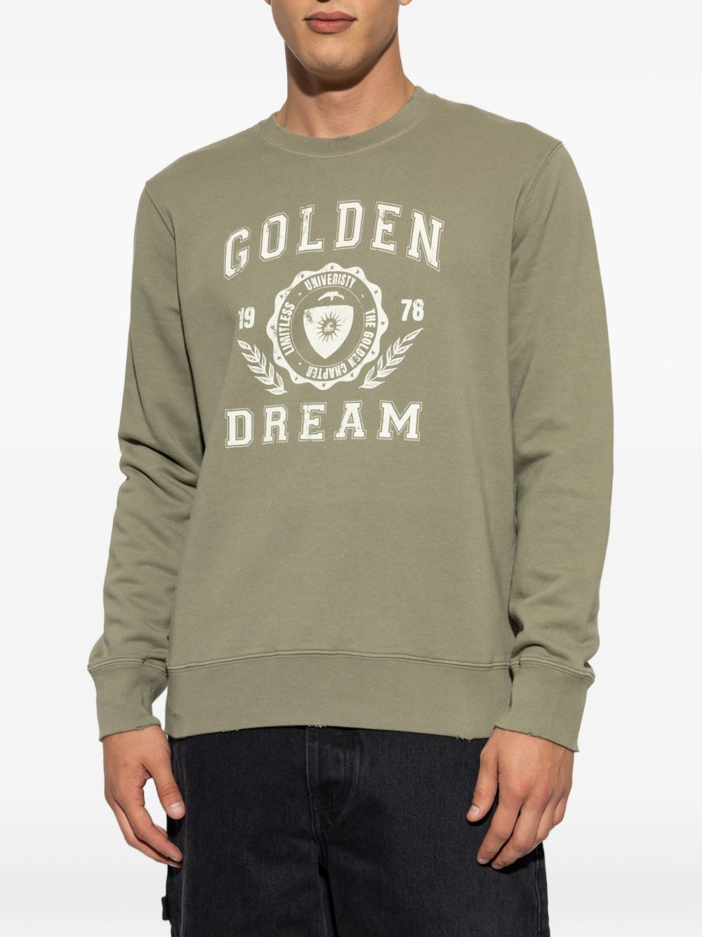 GOLDEN GOOSE Golden Goose Men Logo Cotton Sweatshirt