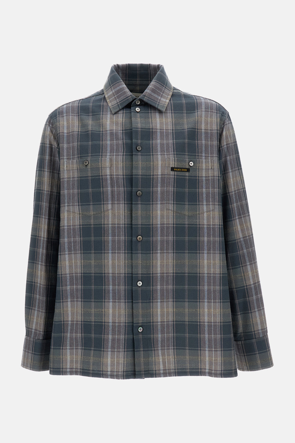 Golden Goose Men Journey Checked Cotton Shirt