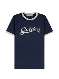 GOLDEN GOOSE Golden Goose Men Logo Cotton T-Shirt