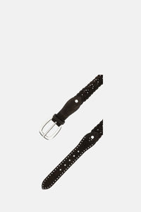 Golden Goose Golden Goose Women Houston Suede Belt With Micro Studs