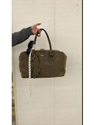 Golden Goose Golden Goose Women Vita Bag Media In Suede Intagliata Floreale