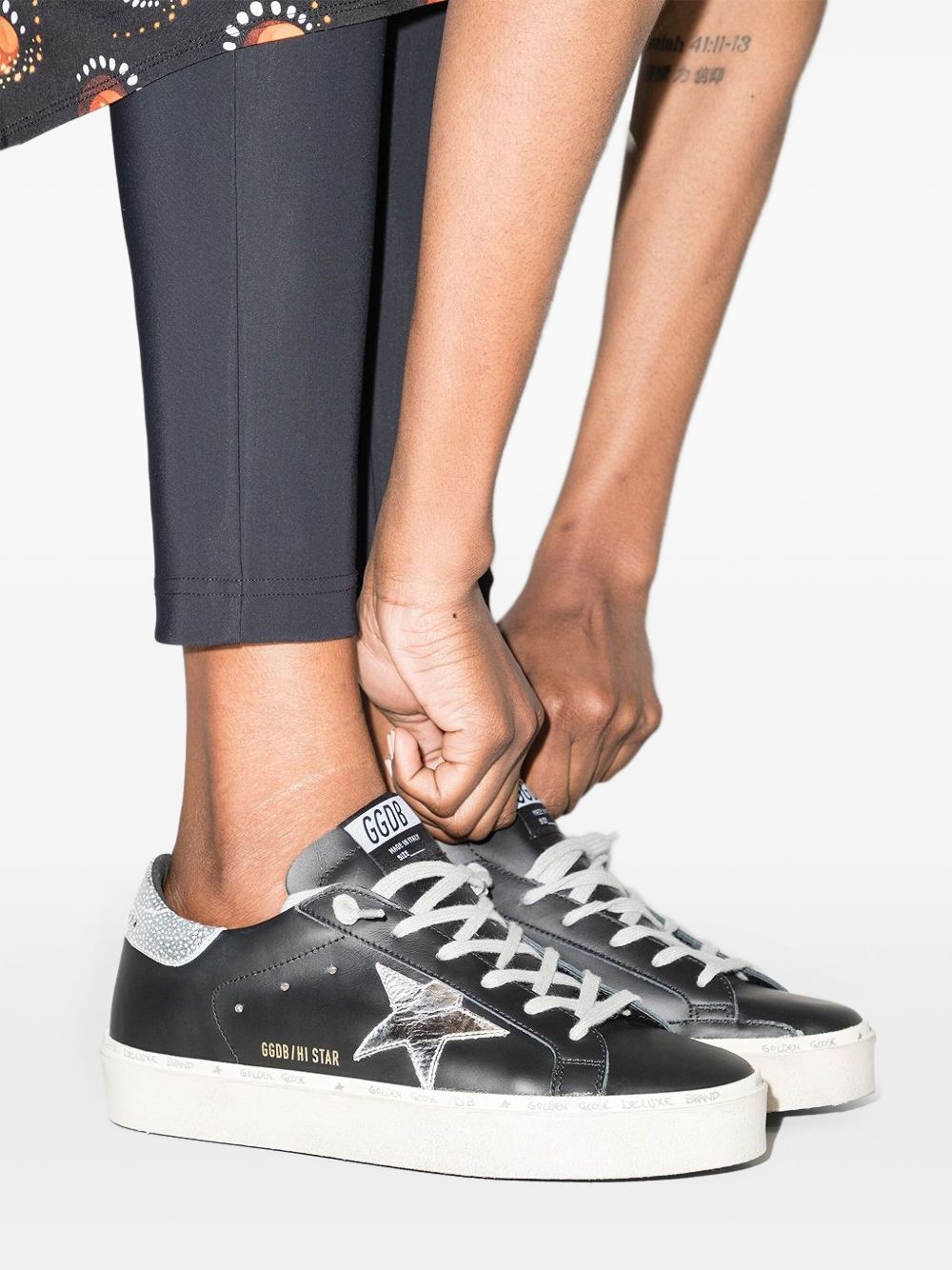 Golden Goose Women Hi Star Leather Sneakers