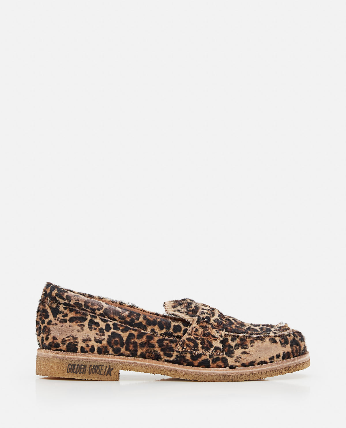 GOLDEN GOOSE Golden Goose Women Jerry Leopard Print Horsy Leather  Loafers
