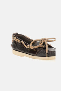 Golden Goose Golden Goose Women Boat Mocassin Wrinkled Leather