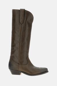 Golden Goose Golden Goose Women Wish Star Embossed Leather Boots