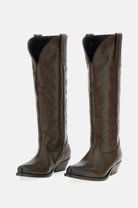 Golden Goose Golden Goose Women Wish Star Embossed Leather Boots
