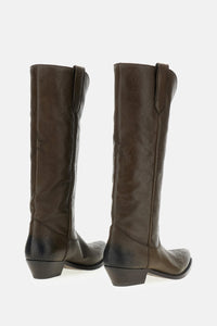 Golden Goose Golden Goose Women Wish Star Embossed Leather Boots