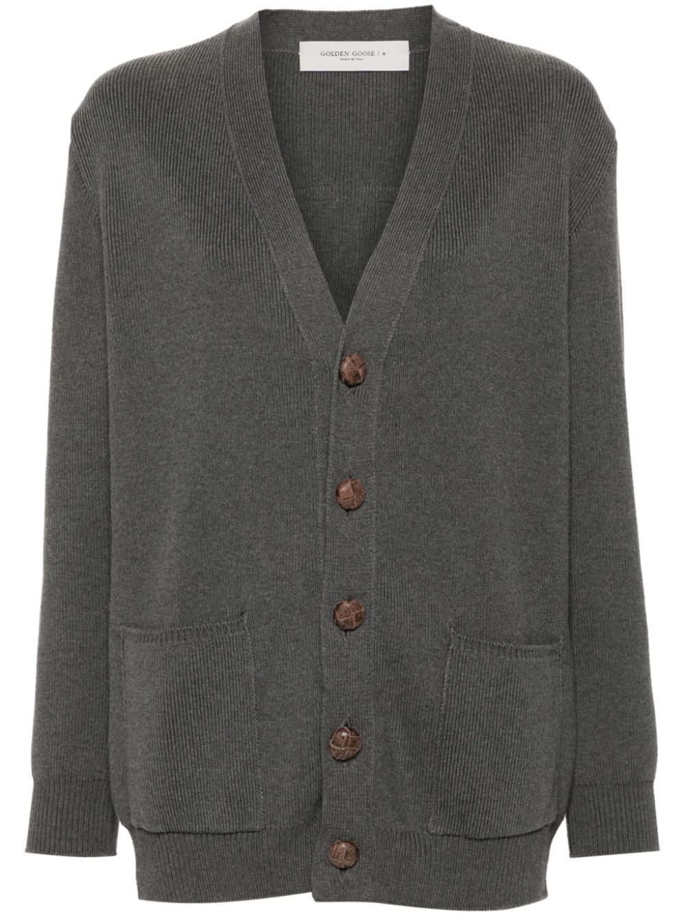 Golden Goose Women Cotton V-Necked Cardigan