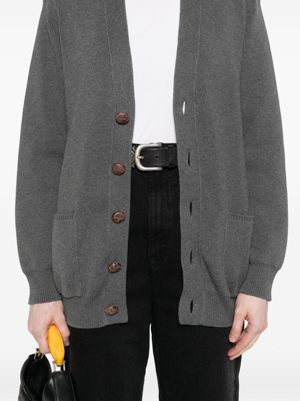 Golden Goose Women Cotton V-Necked Cardigan
