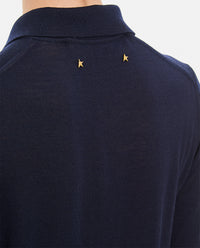 Golden Goose Women Long-Sleeved Virgin Wool Polo Sweater