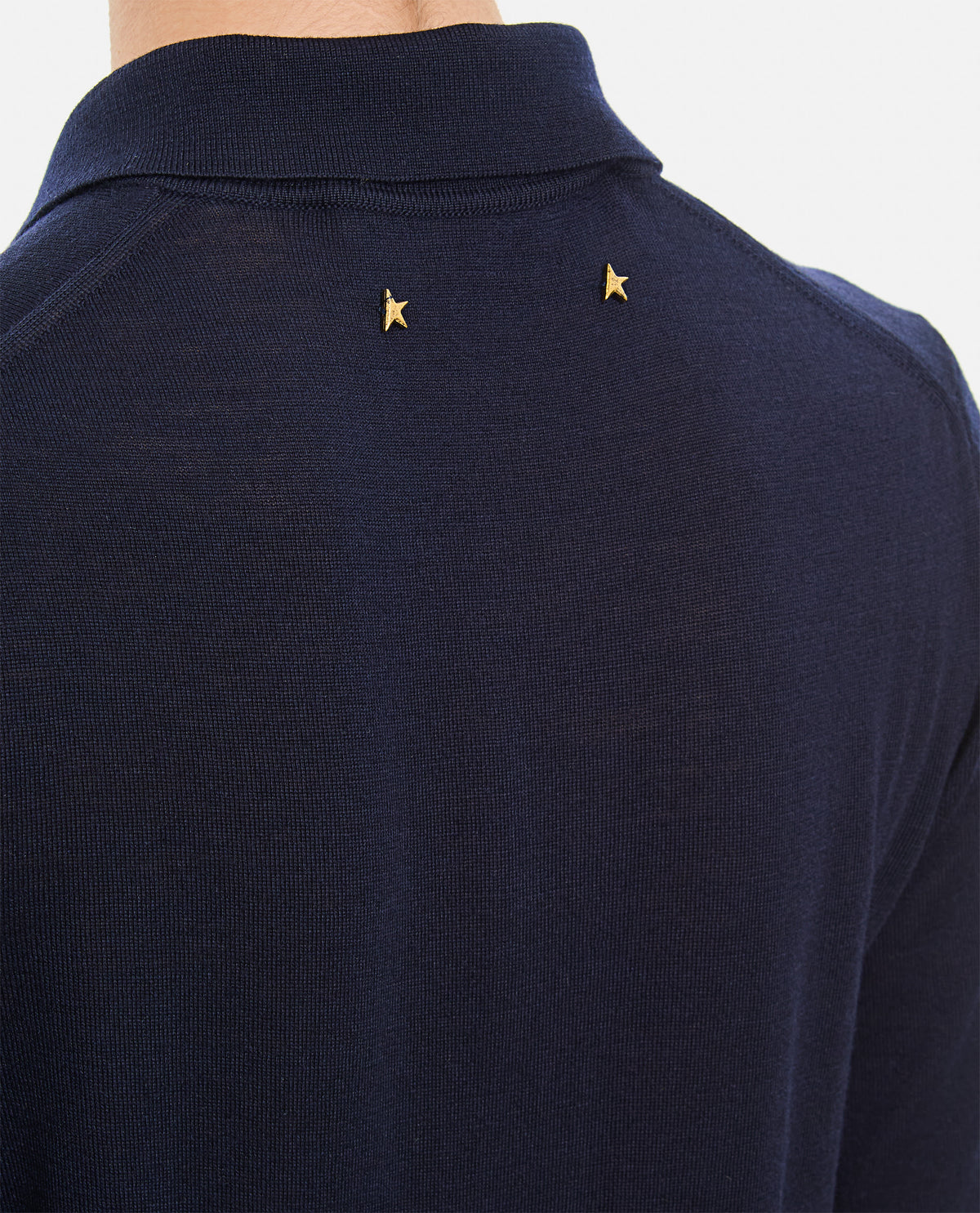 Golden Goose Women Long-Sleeved Virgin Wool Polo Sweater