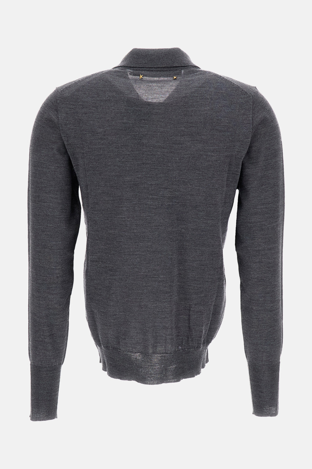 Golden Goose Women Long-Sleeved Virgin Wool Polo Shirt