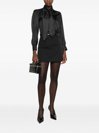 Gucci Women Gg Print Silk Shirt