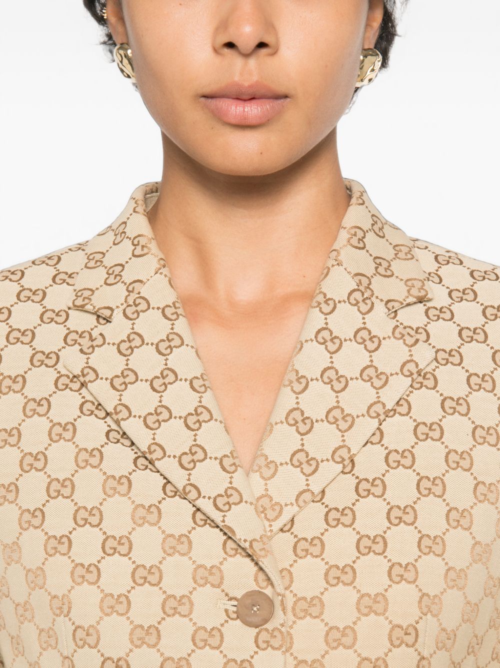 Gucci Women Gg Cototn Jacket