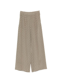 Gucci Women Gg Silk Trousers