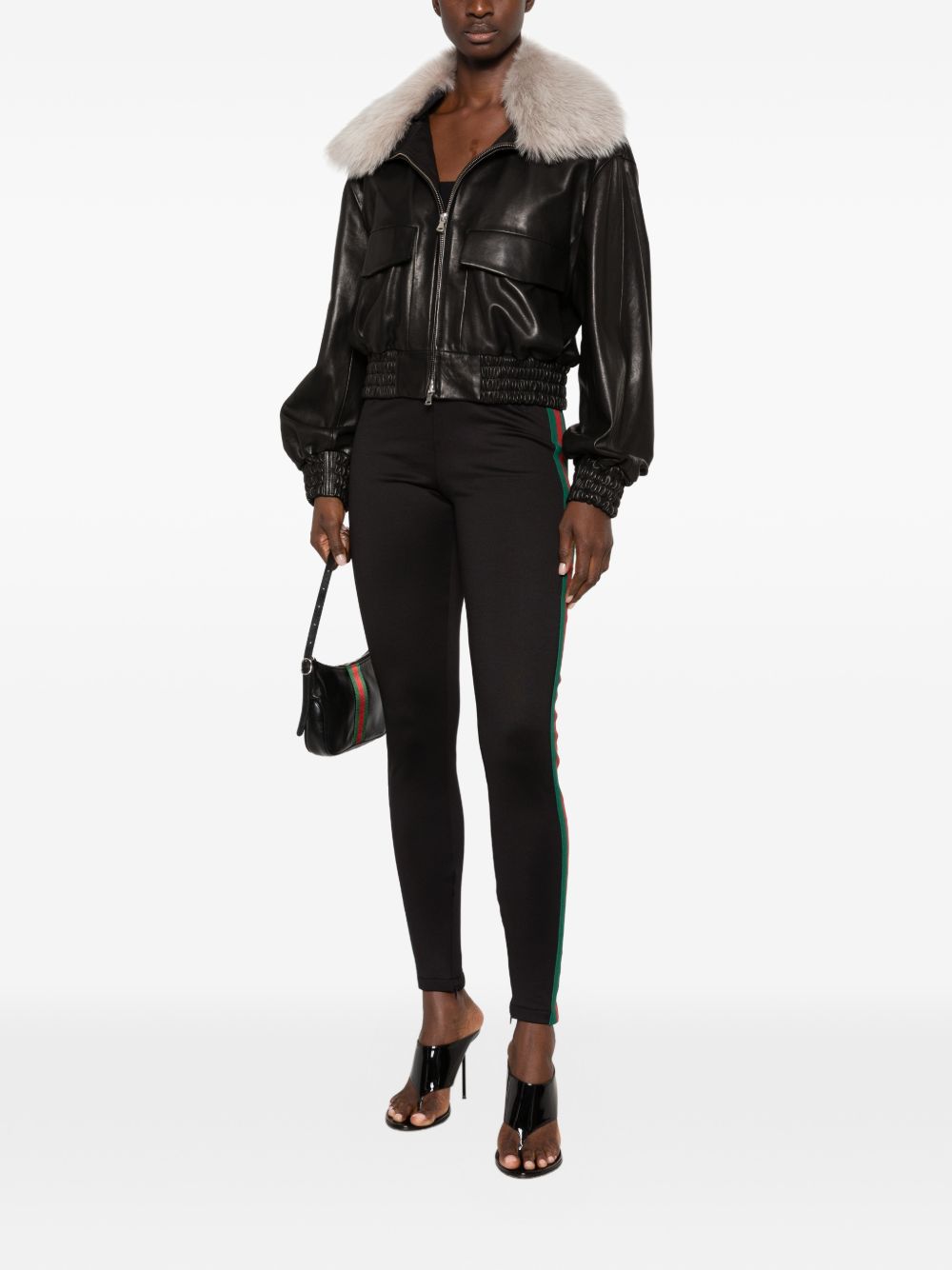 GUCCI Gucci Women Web Detail Jersey Leggings