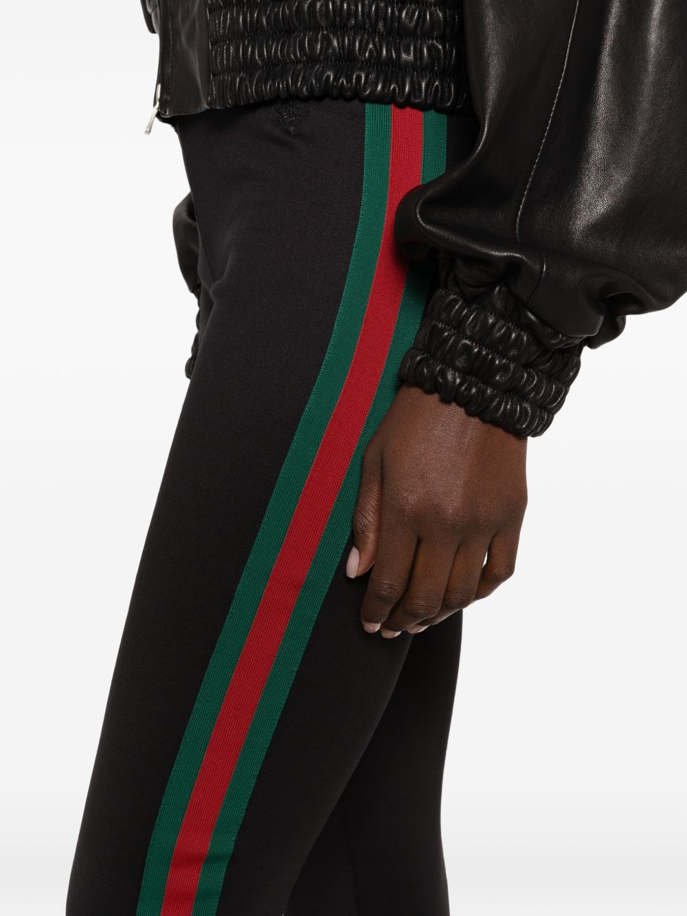 GUCCI Gucci Women Web Detail Jersey Leggings