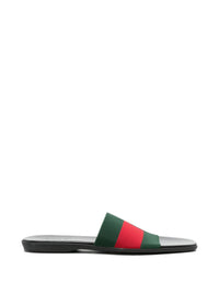 GUCCI Gucci Men Web Detail Flat Sandals